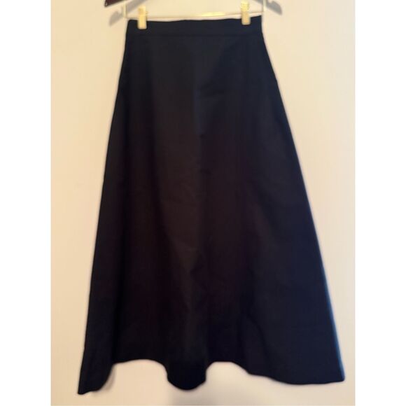 NWT New The Loom Flare Maxi Skirt Black European Brand MSRP $320 100% Cotton - Picture 6 of 13